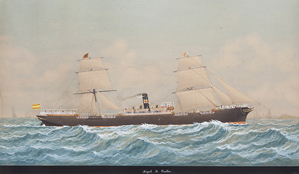 Portrait of the Pinillos steamship Miguel M.