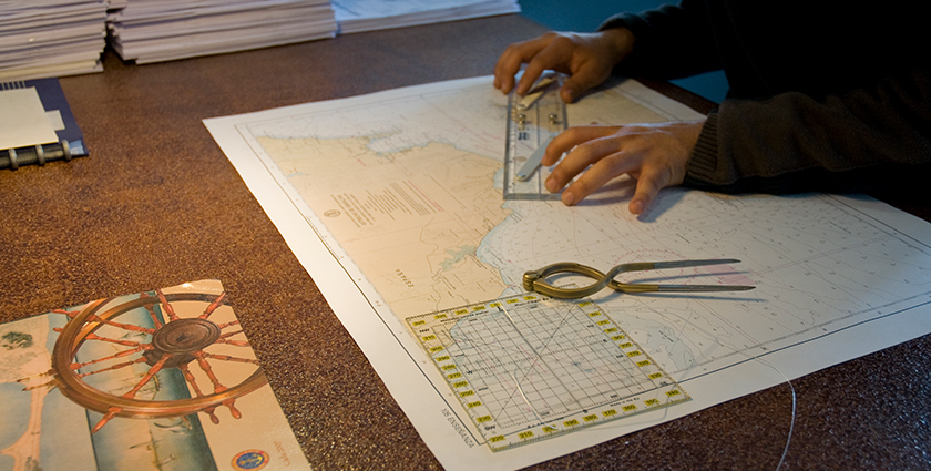 La navegación: introducción a la carta náutica